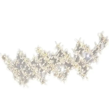 Modern floral crystal led chandelier for dining room