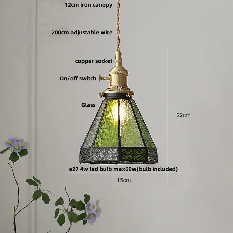 Modern flower white & amber clear glass led pendant light dining room