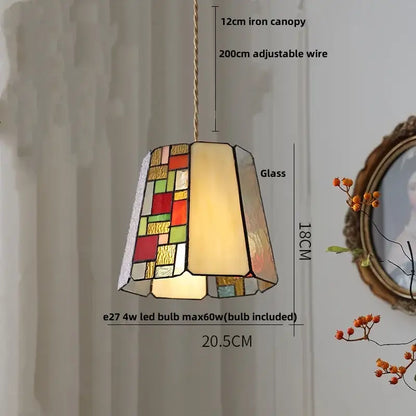 Modern flower white & amber clear glass led pendant light dining room