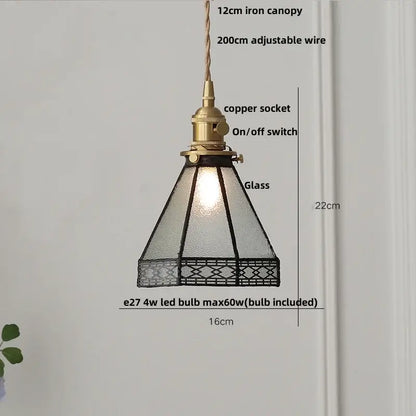 Modern flower white & amber clear glass led pendant light dining room