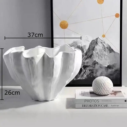 Modern fluted black resin bud vase bedroom floral decor