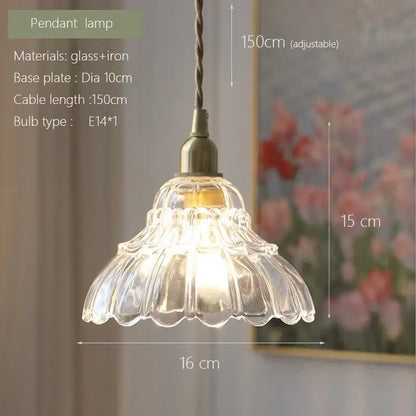 Modern fluted brass glass pendant light for dining room