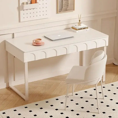 Modern french style cream wind rock board desk bedroom writing table