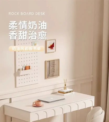 Modern french style cream wind rock board desk bedroom writing table