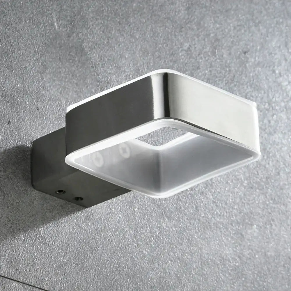 Modern frosted glass and black finish wall mount soap holder bathroom