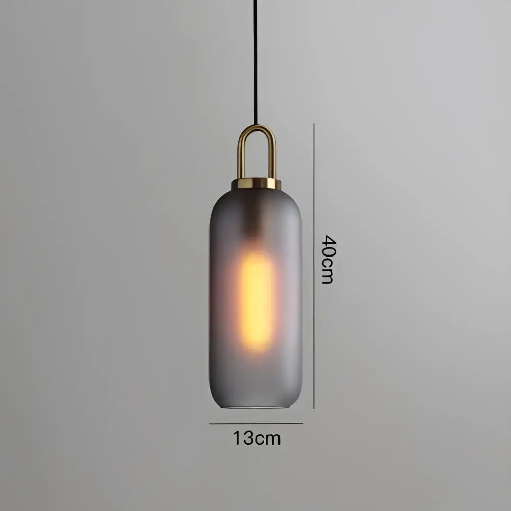 Modern frosted gray glass ball pendant light dining room set