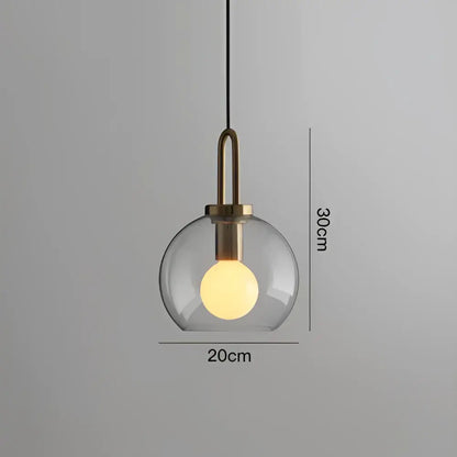 Modern frosted gray glass ball pendant light dining room set