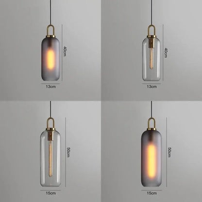 Modern frosted gray glass ball pendant light dining room set