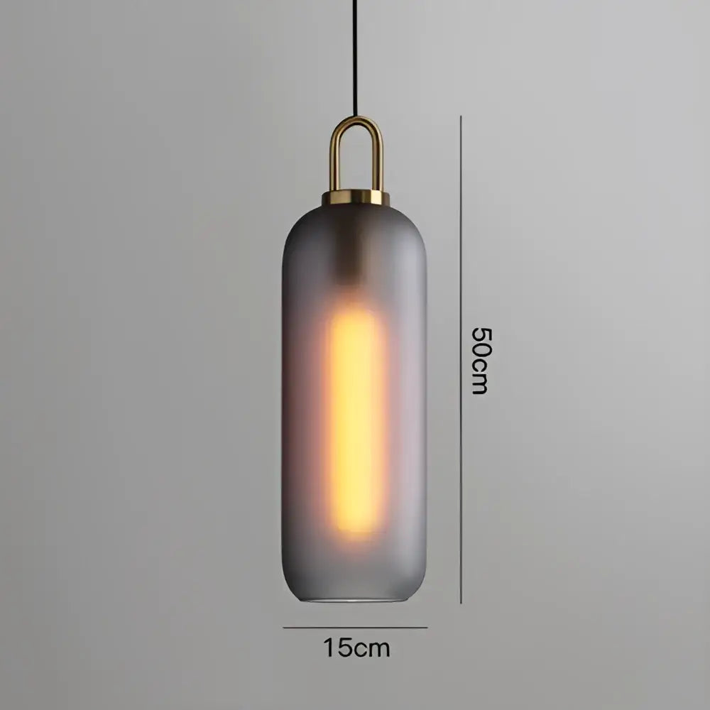 Modern frosted gray glass ball pendant light dining room set