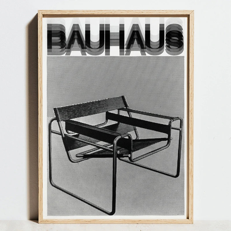 DecorBites™ Modern Geometric Bauhaus Canvas Wall Art