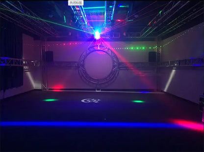 Modern geometric black light bar strobe red & green laser ktv light