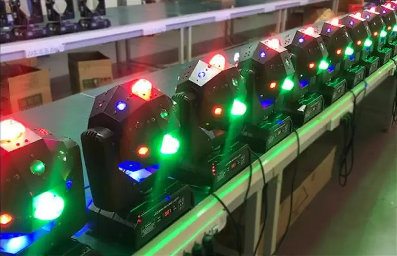 Modern geometric black light bar strobe red & green laser ktv light