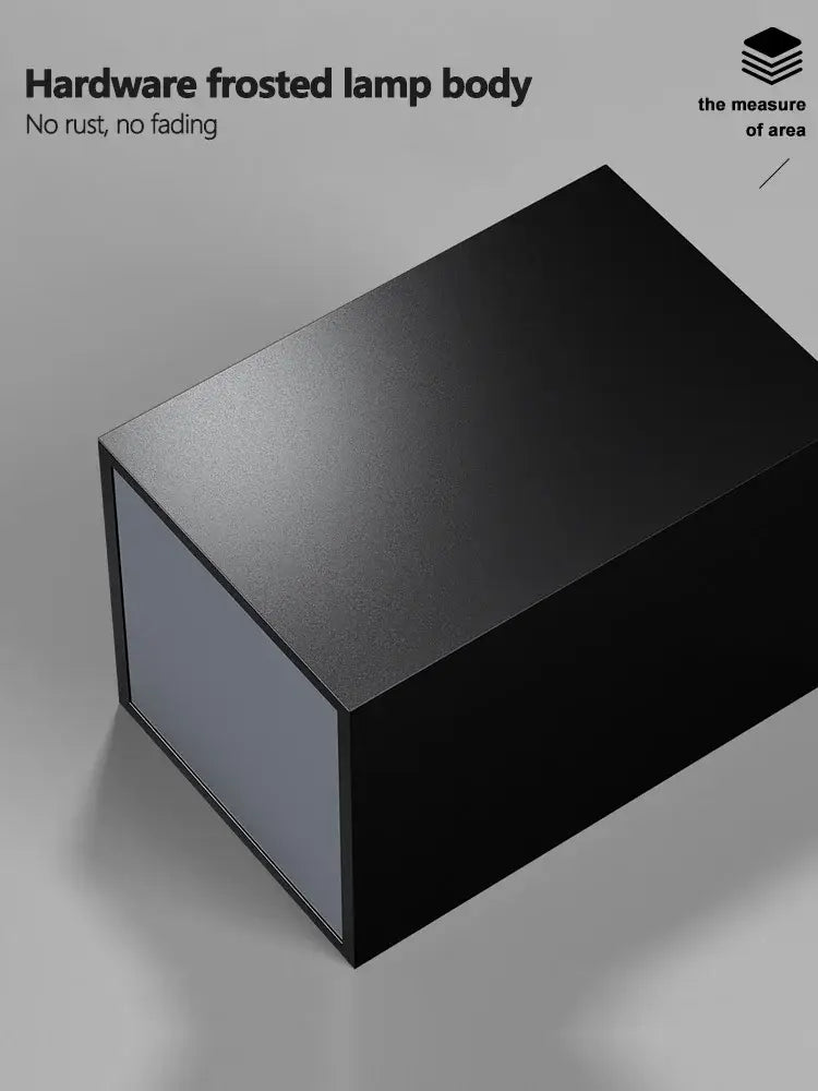Modern geometric black & white cube bedroom ceiling lamp