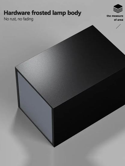 Modern geometric black & white cube bedroom ceiling lamp
