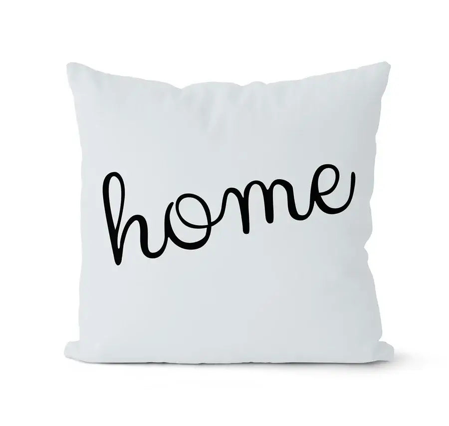 Modern geometric black & white pillowcase set – living room cushion