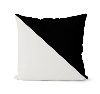 Modern geometric black & white pillowcase set – living room cushion