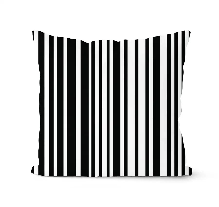Modern geometric black & white pillowcase set – living room cushion