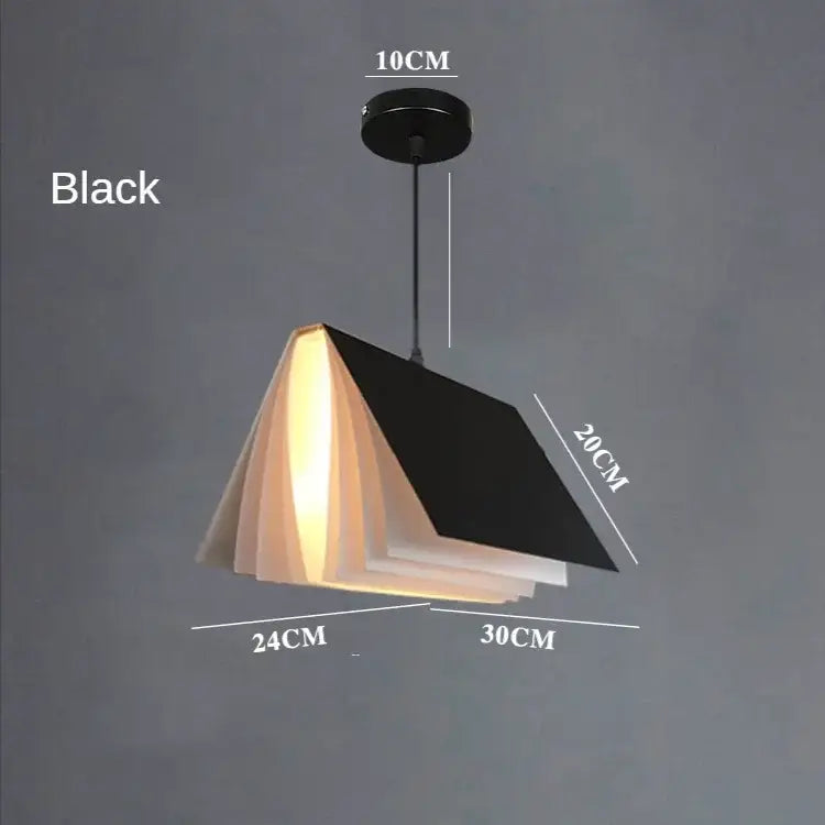 Modern geometric book pendant lamp bedroom lighting