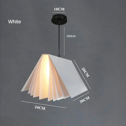 Modern geometric book pendant lamp bedroom lighting