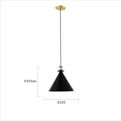 Modern geometric brass & black glass pendant light dining room
