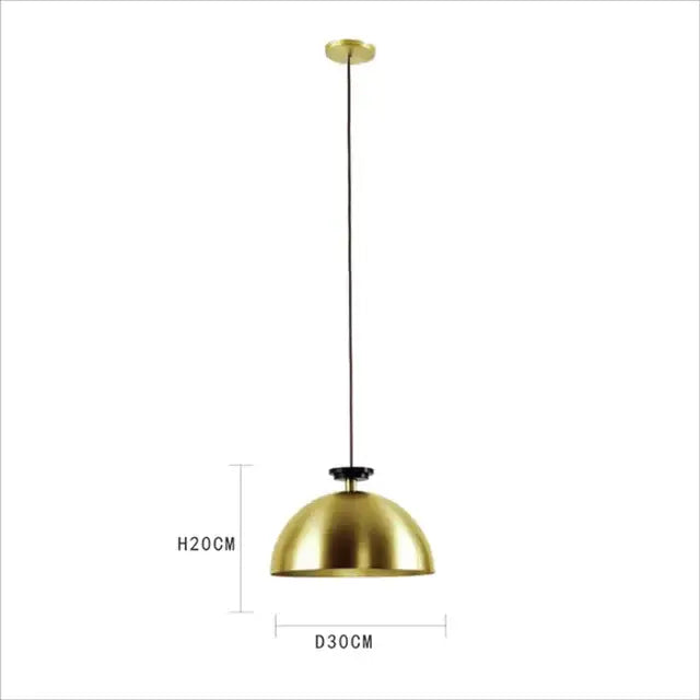 Modern geometric brass & black glass pendant light dining room
