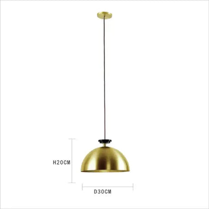 Modern geometric brass & black glass pendant light dining room