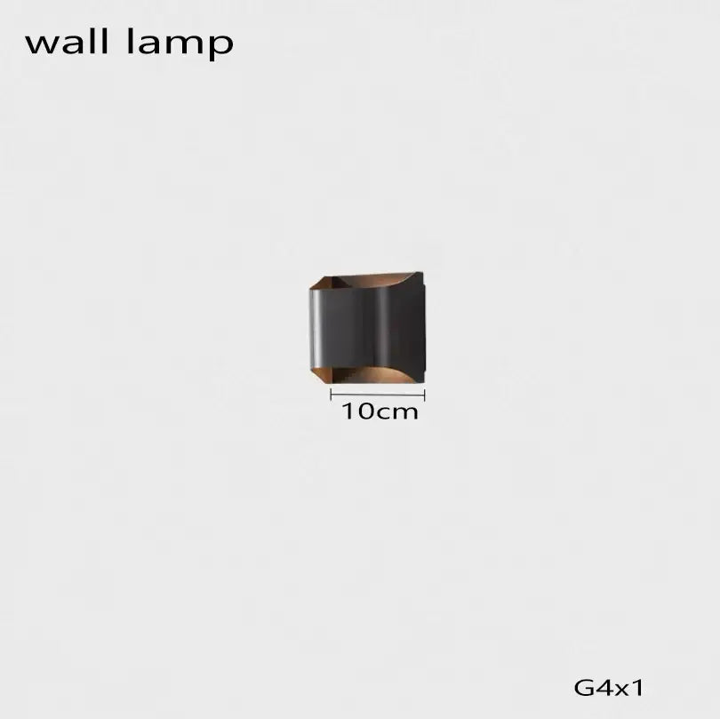 Modern geometric bronze & dark gray pendant light dining room