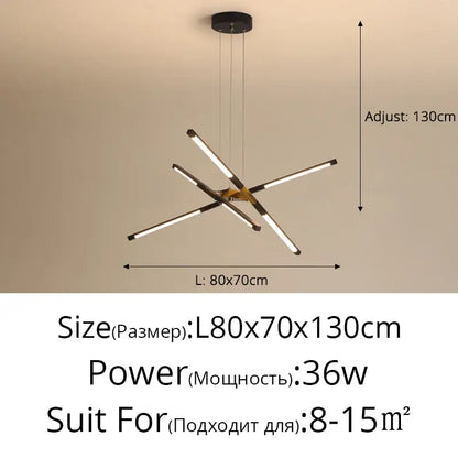 Modern geometric chrome & gold dimmable led ceiling light dining room