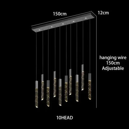 Modern geometric crystal chrome led chandelier living room pendant light