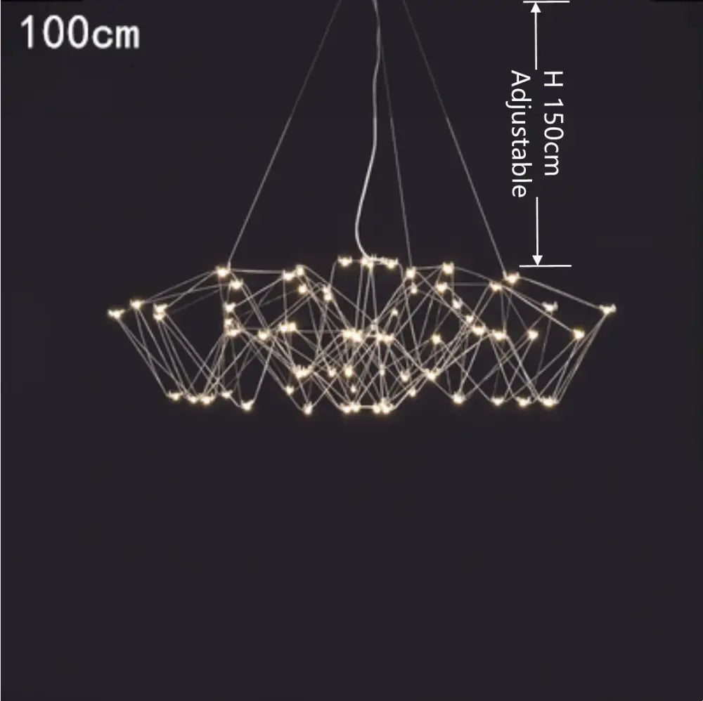 Modern geometric cube light pendant – dining room led chandelier
