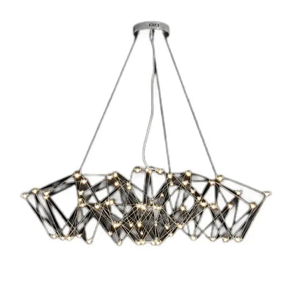 Modern geometric cube light pendant – dining room led chandelier