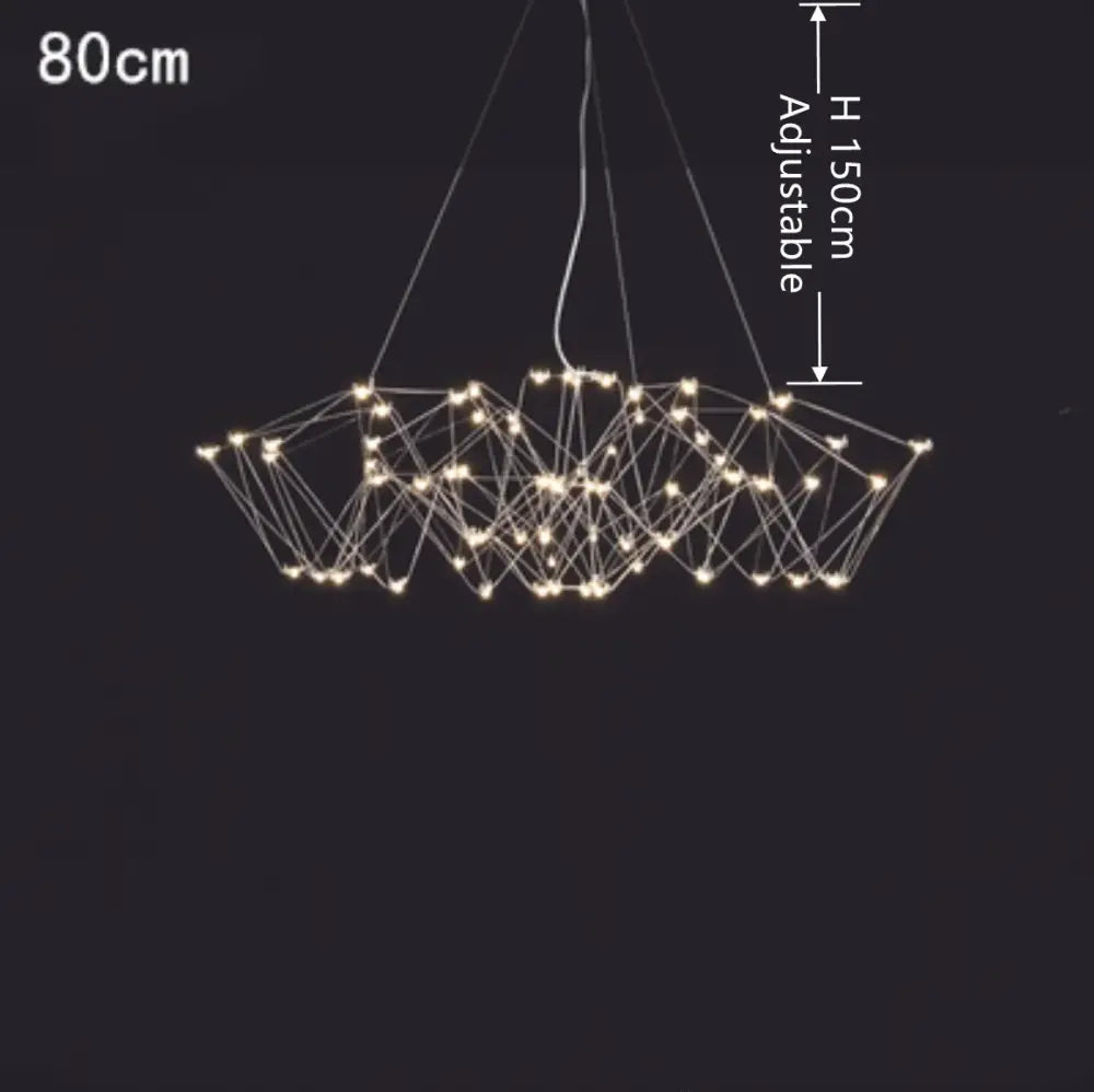 Modern geometric cube light pendant – dining room led chandelier