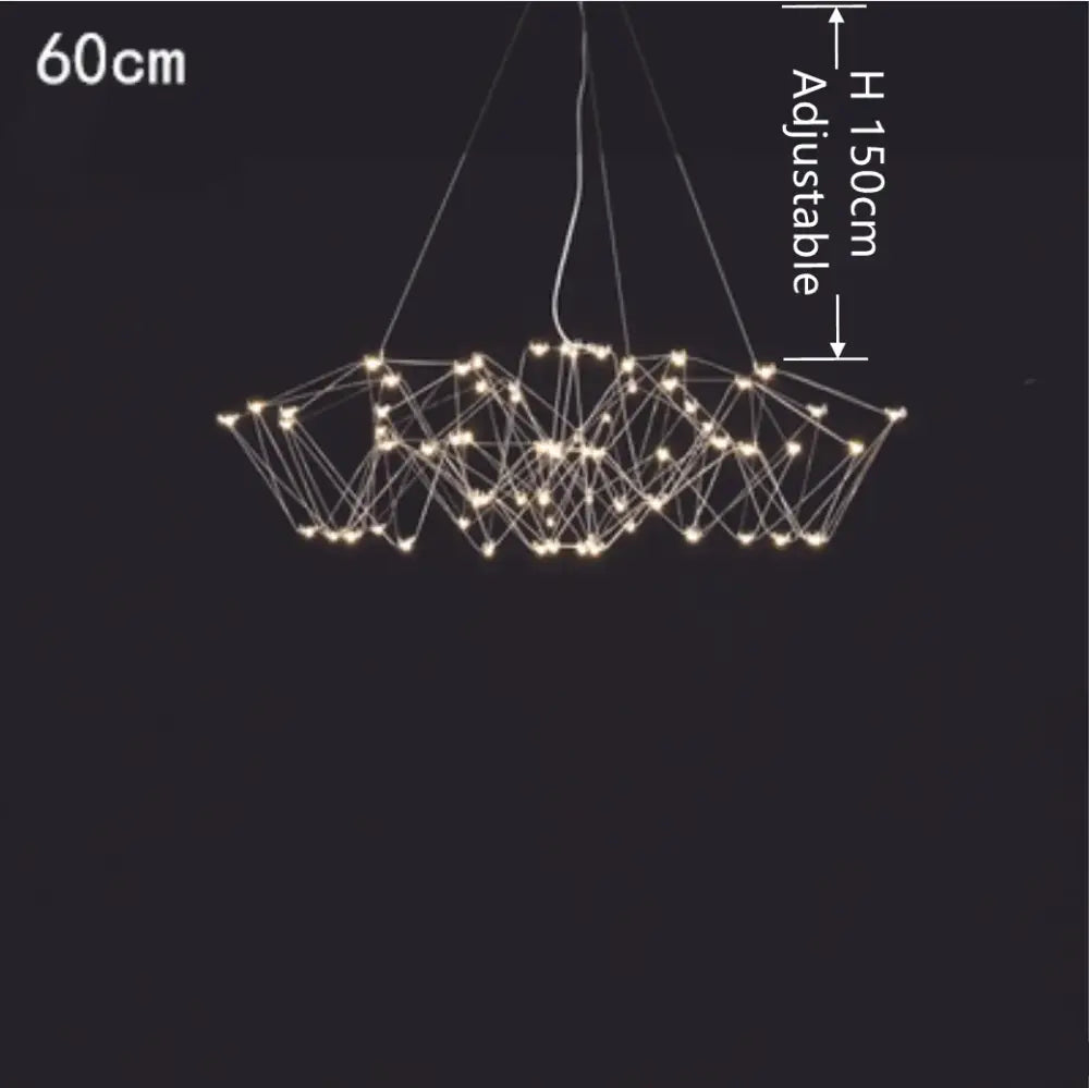 Modern geometric cube light pendant – dining room led chandelier