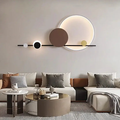 Modern geometric led wall sconce bedroom atmosphere light