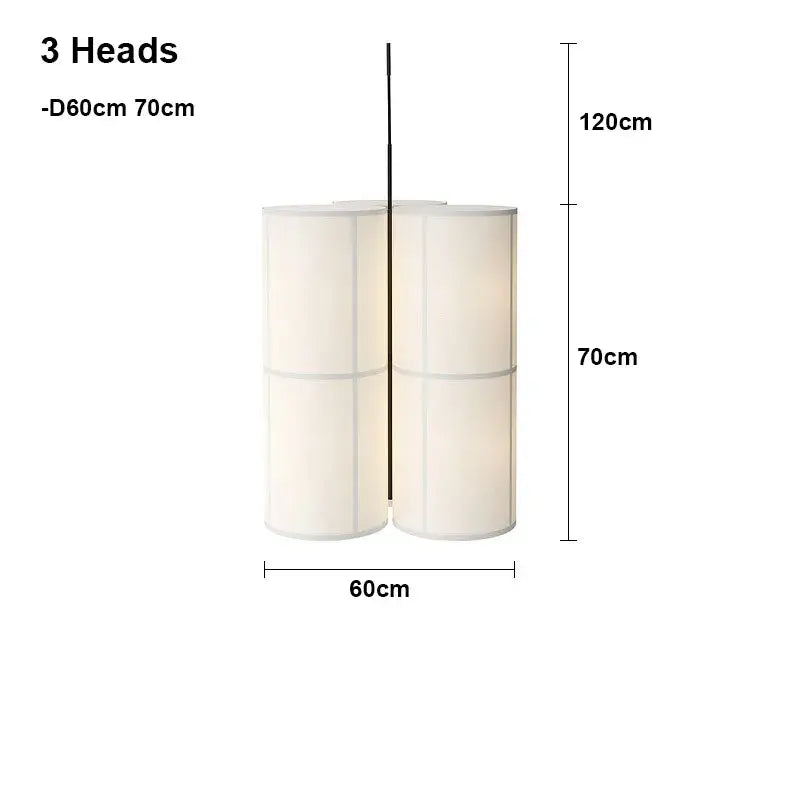 Modern geometric fabric cluster pendant light dining room living room