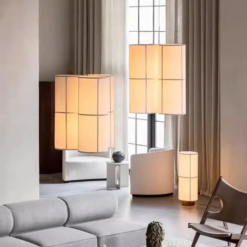 Modern geometric fabric cluster pendant light dining room living room