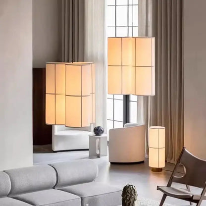 Modern geometric fabric cluster pendant light dining room living room