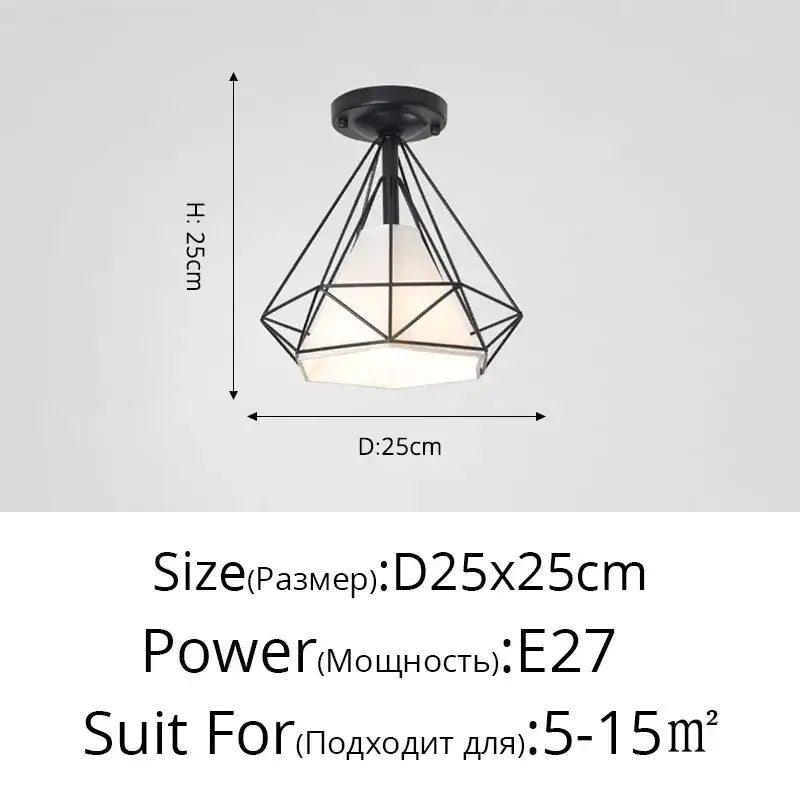 Modern geometric gold & black crystal glass led chandelier living room