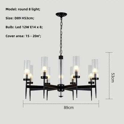 Modern geometric gold metal glass pendant light dining room