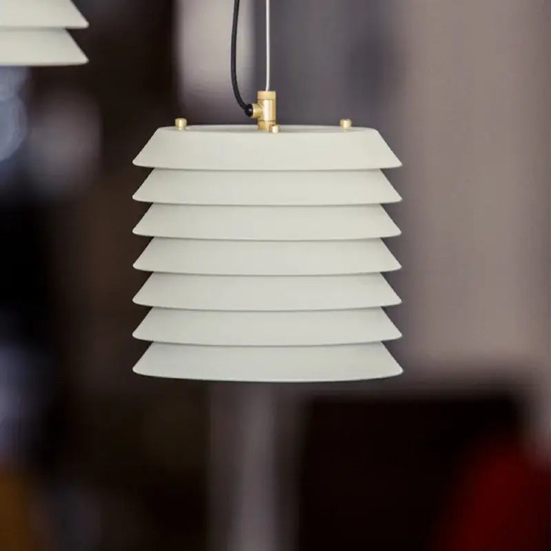 Modern geometric iron table lamp white & gray living room light