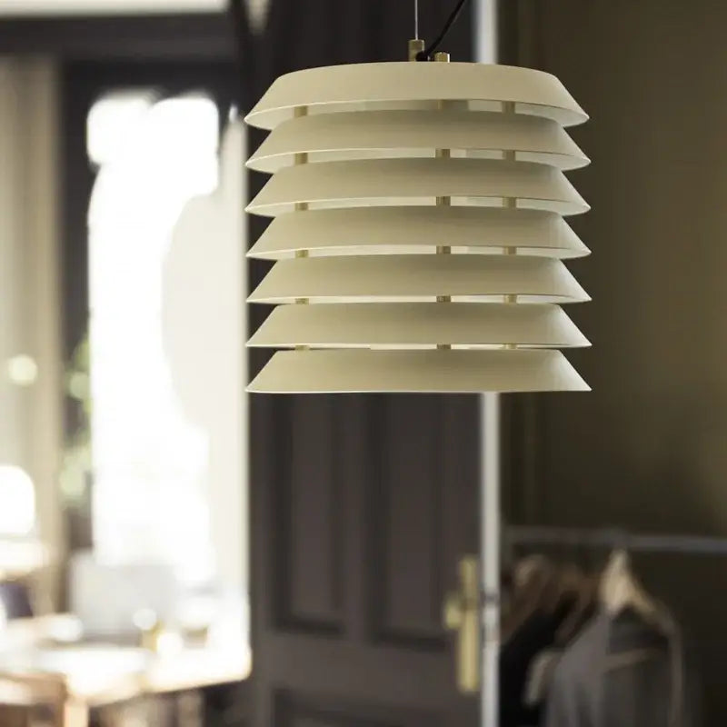 Modern geometric iron table lamp white & gray living room light