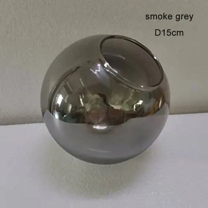 Modern geometric magic bean lighting – smoke & amber dining room globe