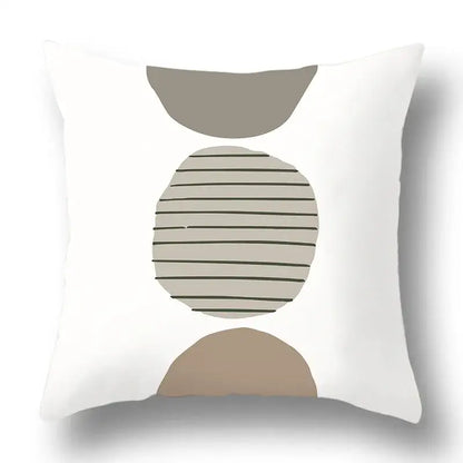 Modern geometric print green plants pillow cover 12 pack living room