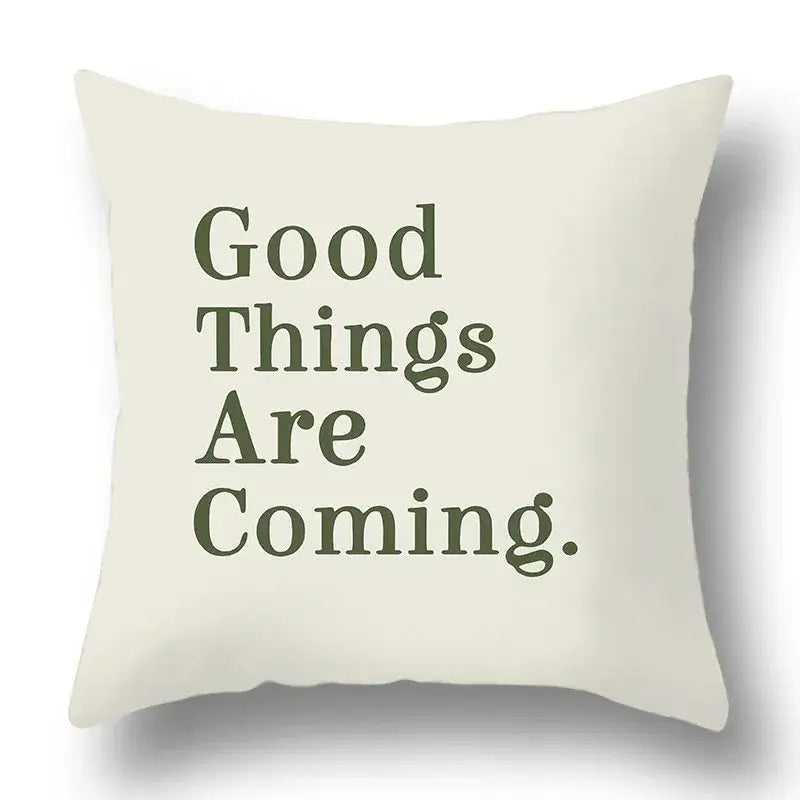 Modern geometric print green plants pillow cover 12 pack living room
