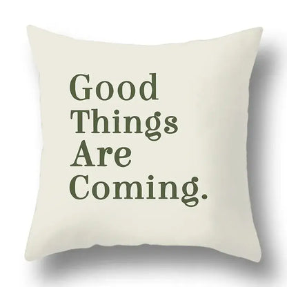 Modern geometric print green plants pillow cover 12 pack living room