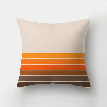 Modern geometric stripe patchwork pillow case set living room decor