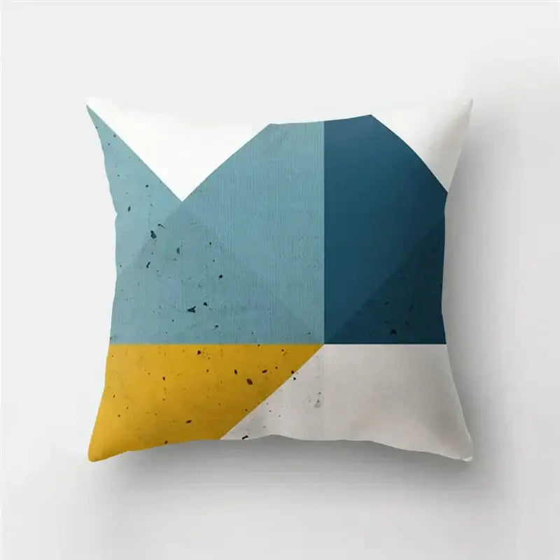 Modern geometric stripe patchwork pillow case set living room decor
