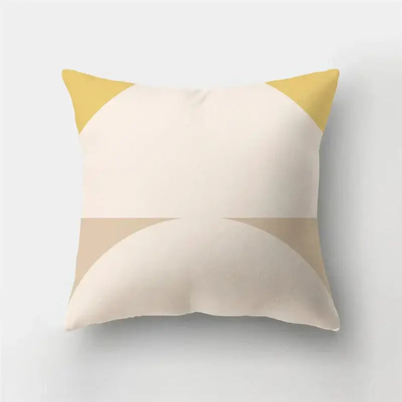 Modern geometric stripe patchwork pillow case set living room decor