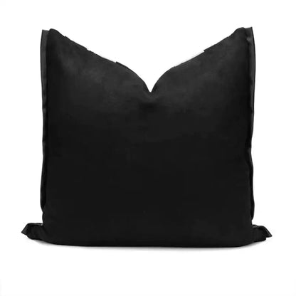 Modern geometric texture black & off-white cushion cover living room
