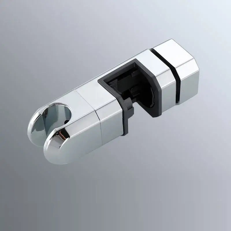 Modern geometric white & black shower slide rail holder bracket bathroom